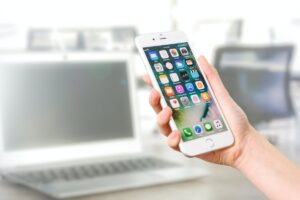Aplicativo celular seguro. Imagem livre de Direitos Autorais.